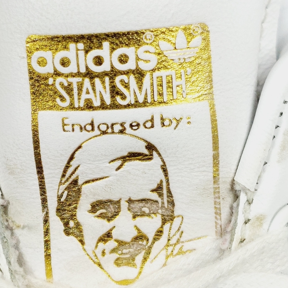 adidas Stan Smith Women's White Leather Athletic Shoe D979 - Picture 9 of 13